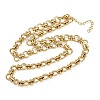 304 Stainless Steel Ring Link Chain Necklaces NJEW-H072-02B-G-4