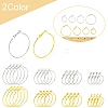 32Pcs 8 Styles Iron Huggie Hoop Earring Findings IFIN-FS0001-49A-5