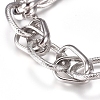304 Stainless Steel Chain Bracelets BJEW-L661-07P-2