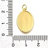 Virgin Mary Brass Micro Pave Cubic Zirconia Pendants KK-S508-42G-01-3