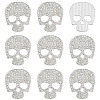 10Pcs Alloy Rhinestone Cabochons FIND-PH0038-53B-1