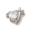 Micro Pave Clear Cubic Zirconia Pendants KK-S351-02P-03-2
