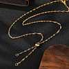 2Pcs 2 Colors 304 Stainless Steel Singapore Chain Necklace Making AJEW-JB01333-3