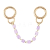 Glass Link Bag Extender Chains HJEW-YW00101-07-1