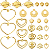 72Pcs 9 Styles Alloy Pendants FIND-SC0015-82-1