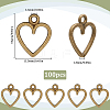 100Pcs Tibetan Style Alloy Charms FIND-SC0012-39AB-2