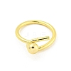 Round Brass Finger Rings RJEW-G309-03G-2