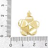 Brass Micro Pave Clear Cubic Zirconia Pendants KK-CBADB87-14A-G-3