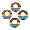 Opaque Resin & Walnut Hollow Pendants RESI-TAC0026-05U-1