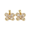 Brass Micro Pave Cubic Zirconia Charms KK-N254-229G-02-1