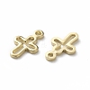 Brass Tiny Cross Charms KK-L205-10-3