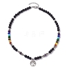 Chakra Gemstone Necklaces NJEW-JN04915-4