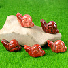 Natural Red Jasper Carved Healing Snail Figurines PW-WG23180-08-1