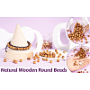 Natural Wood Beads WOOD-TA0001-01-LF-20