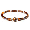 Natural Tiger Eye Beads Stretch Bracelets for Men Women ZE2494-9-1