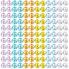 300Pcs 6 Colors Transparent Acrylic Beads MACR-TA0002-47-2