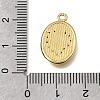 Brass Micro Pave Clear Cubic Zirconia Pendants KK-K427-36G-3