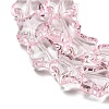 Baking Paint Transparent Glass Beads Strands X1-DGLA-A07-T8mm-KD07-3