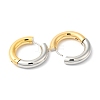 Two Tone Stainless Steel Huggie Hoop Earrings EJEW-P228-03A-1-2