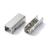 Rectangle 201 Stainless Steel Clasp STAS-C097-44A-P-2