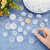 Gorgecraft 50Pcs 5 Style PE Plastic Bottle Caps AJEW-GF0004-72-3