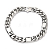 304 Stainless Steel Cuban Link Chain Bracelets for Women BJEW-G779-04B-P-4