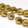 Electroplate Non-magnetic Synthetic Hematite Beads G-T061-32B-3