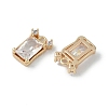 Brass Micro Pave Cubic Zirconia Pendant KK-H482-07G-2