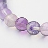 Natural Fluorite Beaded Stretch Bracelets BJEW-F202-05-2