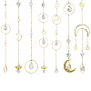 Brass Moon Hanging Ornaments HJEW-JM02855-2