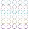 150Pcs 6 Colors Plastic Loose Leaf Book Binder Hinged Rings FIND-TA0010-54B-2