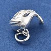 925 Sterling Silver Whale Charms STER-S009-02A-S-2