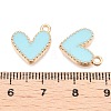 Rack Plating Alloy Enamel Charms ENAM-N056-343G-E-3