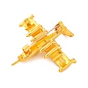Zinc Alloy Crystal Rhinestone Brooch LS-JEWB-U010-03G-03-2