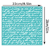 Self-Adhesive Silk Screen Printing Stencil X1-DIY-WH0338-353-2