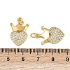 Brass Micro Pave Cubic Zirconia Pendants ZIRC-I367-11G-11-3