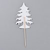 Paper Laser Effect Christmas Trees Cake Insert Card Decoration DIY-H108-17-2