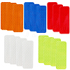 60Pcs 5 Colors PET Plastic Reflective Stickers DIY-SP0004-38-6