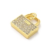 Brass Micro Pave Cubic Zirconia Pendants KK-S511-24G-2