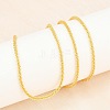 2MM Brass Chain Necklaces for Women NJEW-A062-02G-3