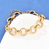 304 Stainless Steel Link Chain Bracelets for Women BJEW-Z154-01G-1