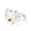 Electroplate Transparent Glass Pendants X1-PALLOY-JF00903-4