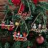 8Pcs 8 Style Christmas Decorative Wooden Door Sign FIND-SZ0005-74-6