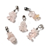 Natural Rose Quartz Chip Pendants G-H307-07P-01-1