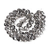 Electroplate Transparent Glass Beads Strands EGLA-B012-AB20-2