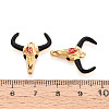 304 Stainless Steel Enamel Pendants STAS-N124-09D-G-3