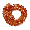 Natural Carnelian(Dyed & Heated) Beads Strands G-Q194-A01-01-3