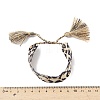 Leopard Print Pattern Polyester Cord Adjustable Bracelets LS-BJEW-B127-01C-3