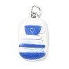 Printed Brass Enamel Pendants KK-CBA9B3D-03P-04-1