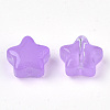 Transparent Spray Painted Glass Beads X-GLAA-N035-01-A04-2